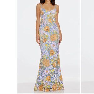 Dress the Population Giovanna Floral Sequin Mermaid Gown